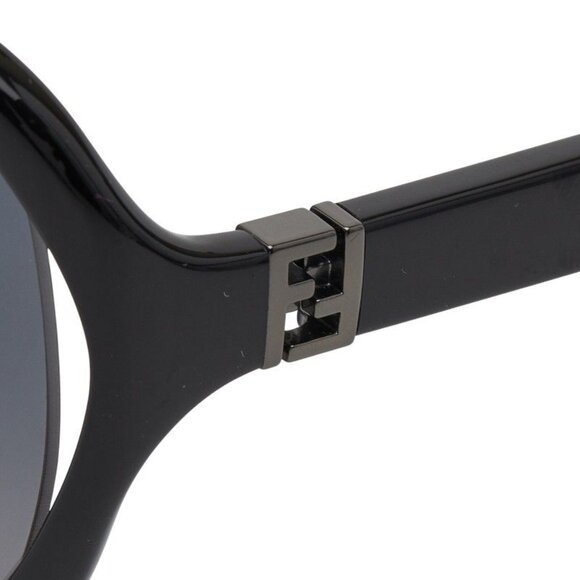 Fendi FF Logo Sunglasses Wellington Gradient Lens Ff0032 F S Black Plastic main image 6